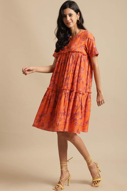 Orange Shein Dress