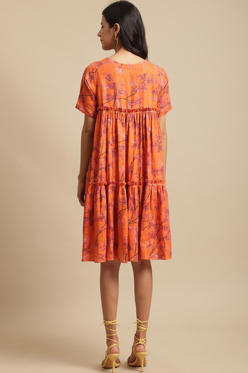 Orange Shein Dress