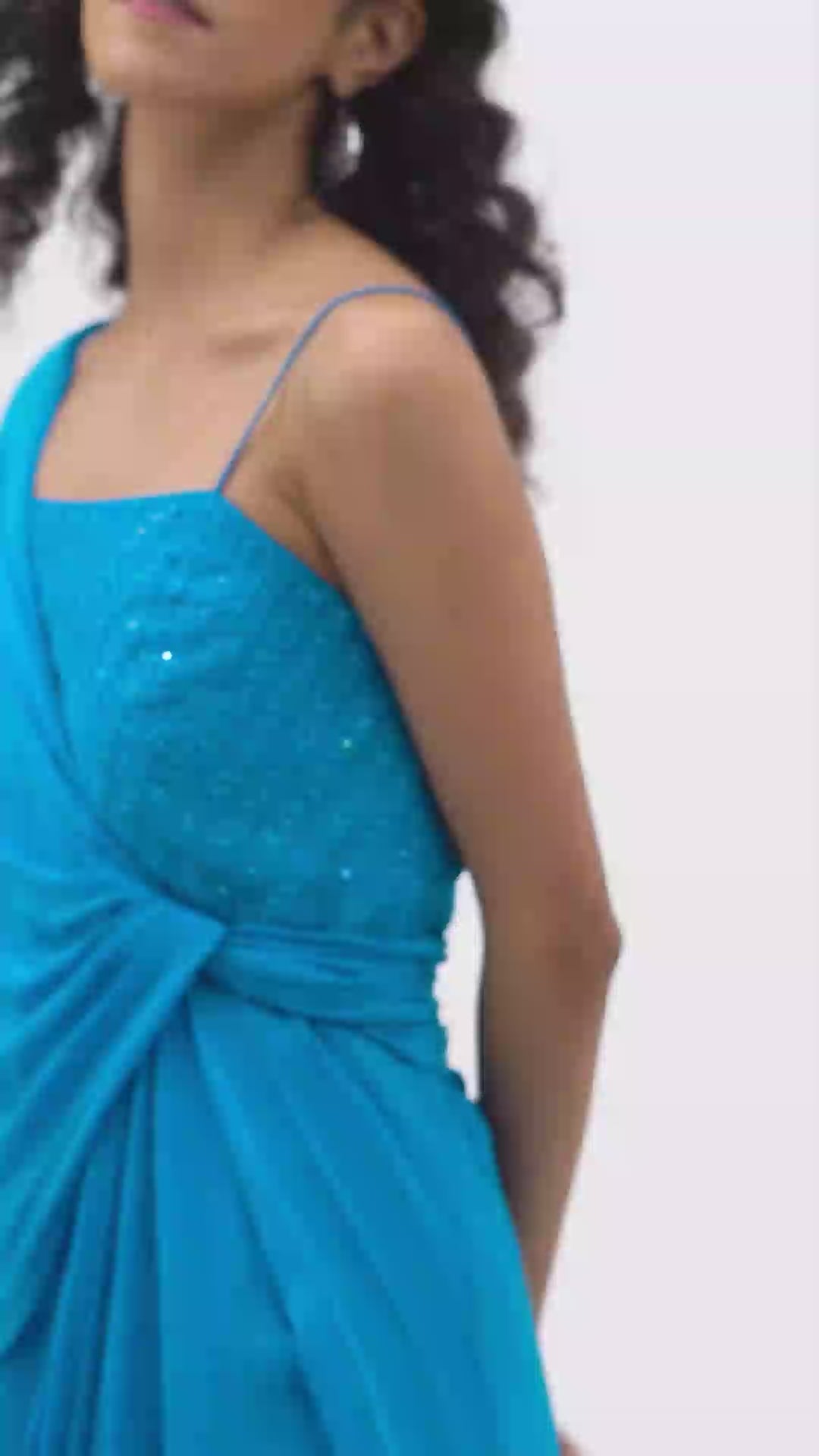 Aquamarine Drape Dress