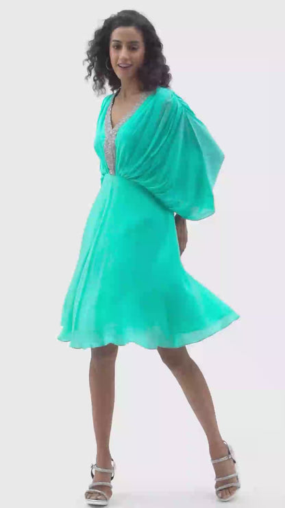 Seashade Drape Dress