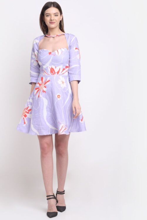 Lavender Hemp Mini Dress
